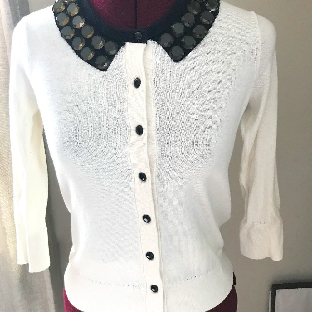 Kate Spade XS Jeweled Cardigan